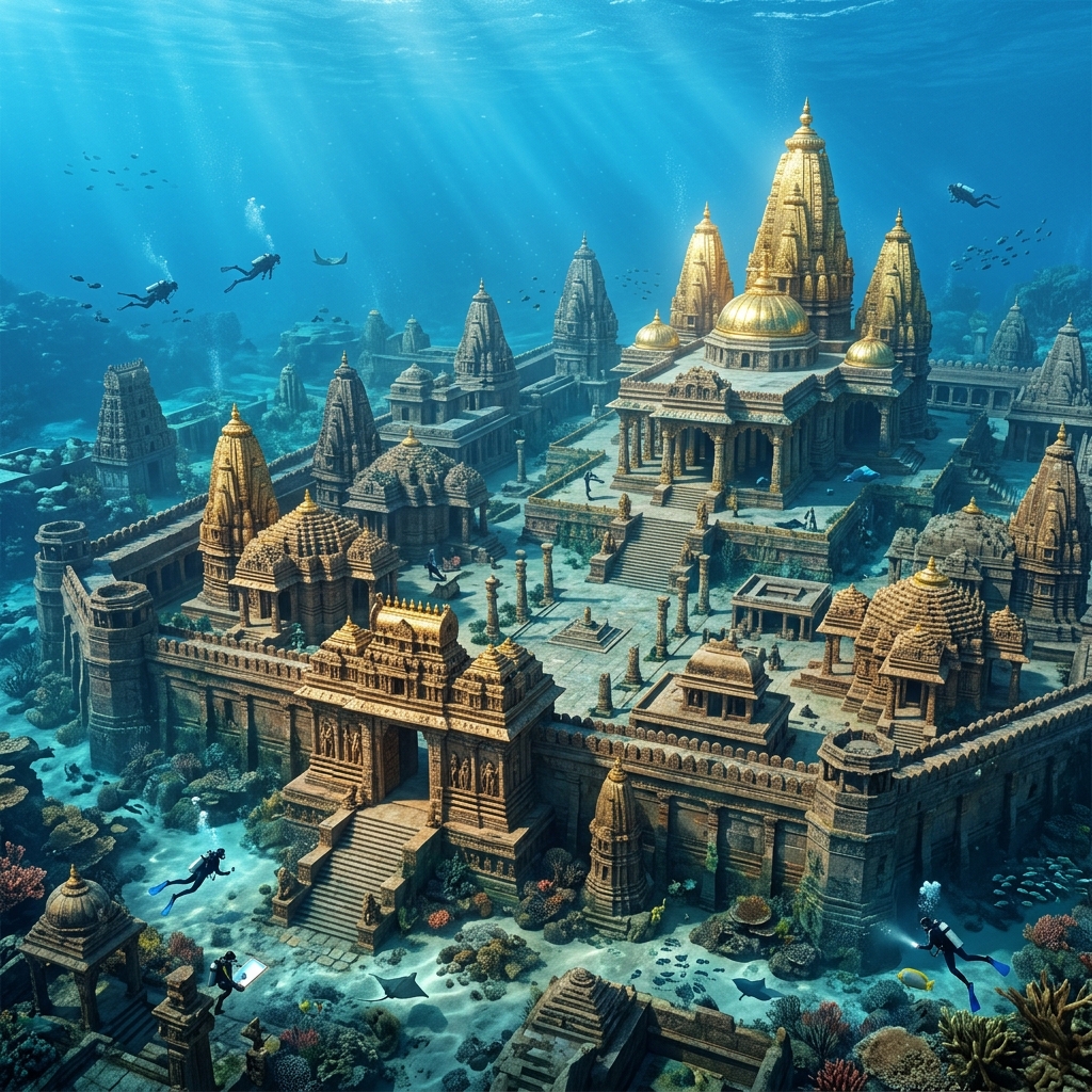 Ancient Dwarka City Dwaravati Submerged Kingdom of Lord Krishna Gujarat History